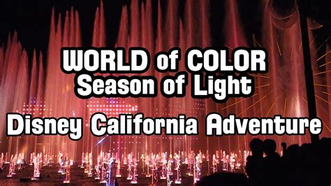 World Of Color Season Of Light 2016 Full Christmas Show Disney