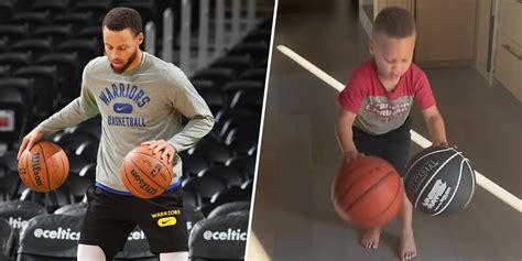 Like Father Like Son Steph Curry S Son Shows Off Incredible Skills With Incredible Two Ball