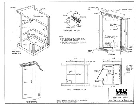 Pit Type Privy Outhouse Plans Outhouse Cabin Renovation