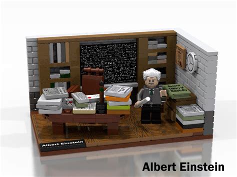 Lego Ideas Albert Einstein In His Office Famous Scientist And Genius