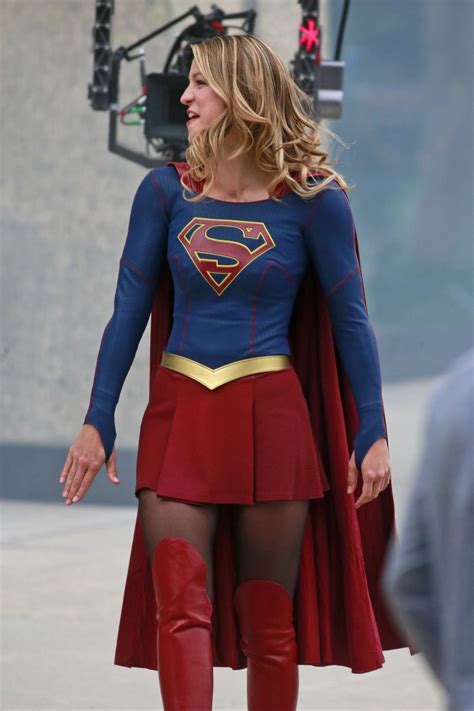 Melissa Benoist On The Set Of Supergirl In Vancouver 07 Gotceleb