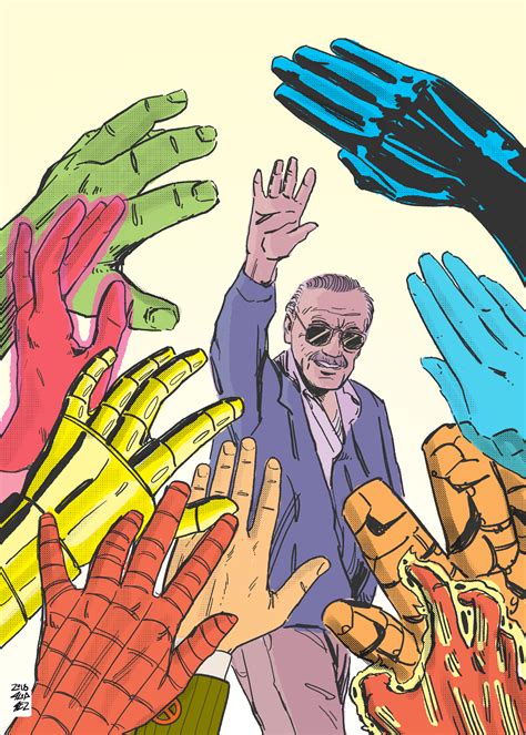 30 Illustrations Qui Rendent Un Dernier Hommage à Stan Lee Le Père