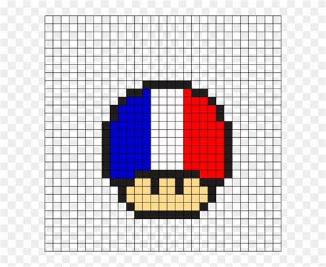 Pixel Art Templates Minecraft Pixel Art Templates Mario Mushroom Images