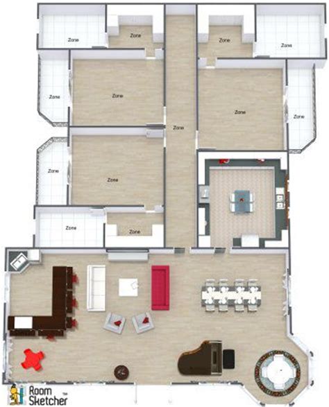 Simple kitchen plan using roomsketcher. YES OR NO -- Do you enjoy a community space with a grand ...