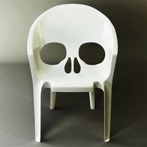 Skull Chair By Pool The Dabbler