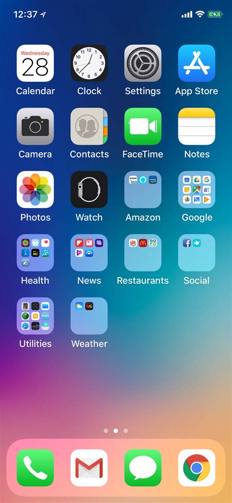 Show Us Your New Iphone X Home Screen