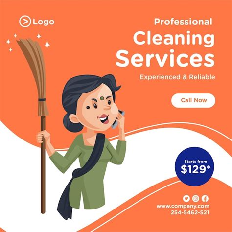 Premium Vector Professional Cleaning Services Banner Design