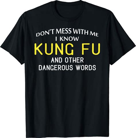 Funny Kung Fu T Shirt For Martial Arts Lovers T Shirt