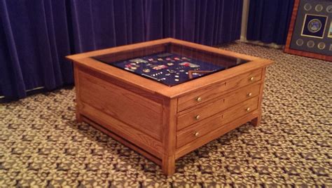 This Coffee Table Doubles As A Military Retirement Shadow Box