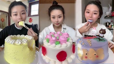The Most Delicious Cream Cakes Yummy Asmr Chinese Mukbang Cake Eating