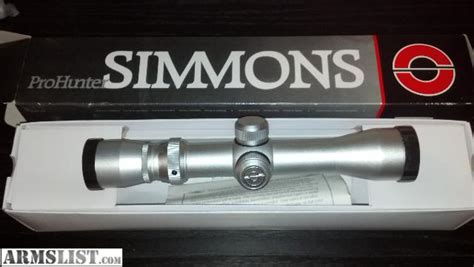 Armslist For Sale New Simmons Prohunter 2 6x32 Silver Handgun Scope