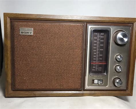 Vintage Sony Model Icf W High Fidelity Fm Am Table Radio Picclick