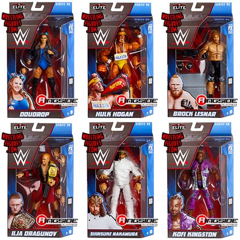 Wwe Elite 96 Complete Set Of 6 Wwe Toy Wrestling Action Figures By Mattel This Set Includes