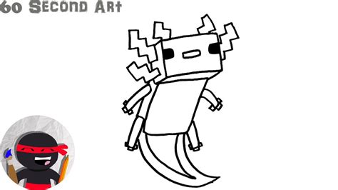 How To Draw Axolotl Minecraft Youtube