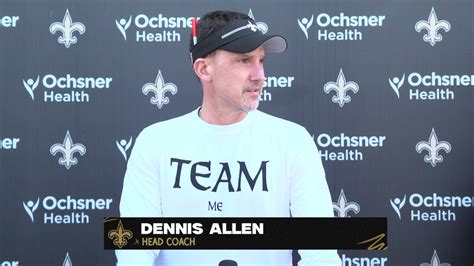 Dennis Allen Previews Week Game Against Panthers Ahead Of Saints Vs Panthers NFL Week