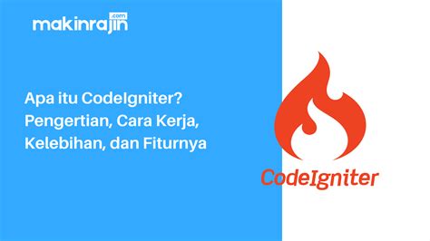 Apa Itu Codeigniter Pengertian Cara Kerja Kelebihan Dan Fiturnya