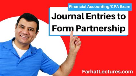 Partnership Journal Entries Financial Accounting Course Cpa Exam Far Youtube