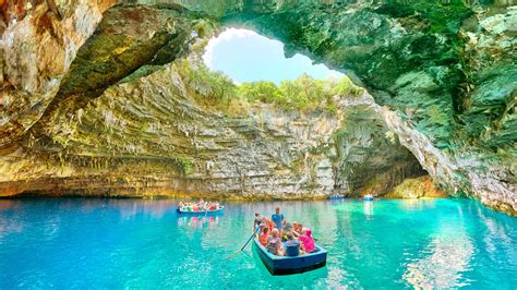 Melissani Lake And Myrtos Beach Swim Stop Kefalonia Excursions