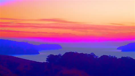 Free Images Bay Sunset Stylized Landscape Pictorial Afterglow