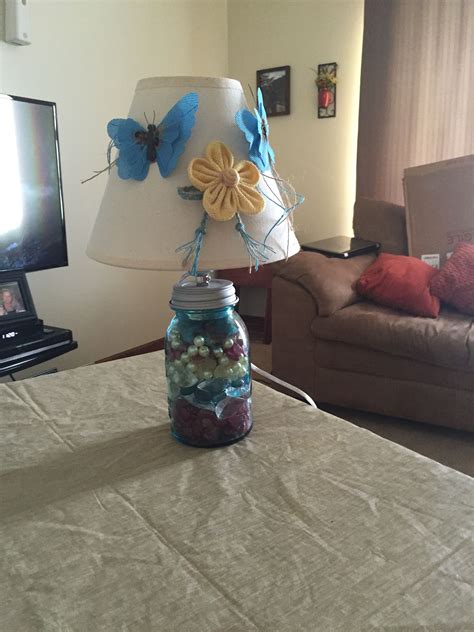 Made This Lamp Out Of A Mason Jar And Light Kit For Mason Jar Togo To