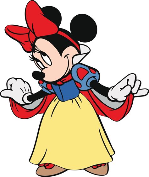Minnie Mouse Belle Snow White Aurora Svg File Etsy