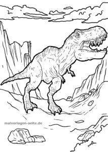 Malvorlage Tyrannosaurus Rex Dinosaurier Kostenlose Ausmalbilder
