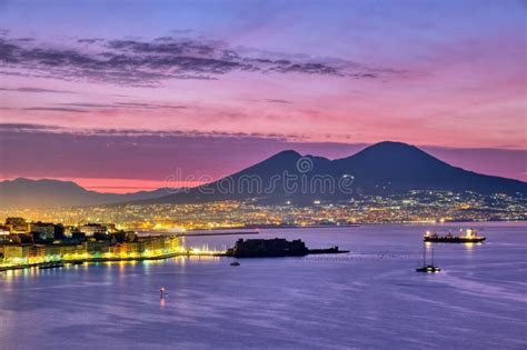 Mount Vesuvius And The Gulf Of Naples Stock Photo Image Of Ocean