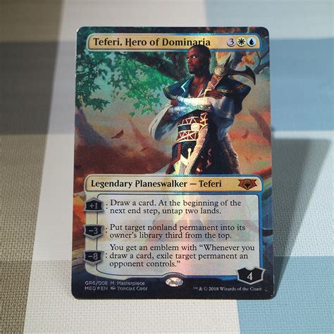 Teferi Hero Of Dominaria Med Mythic Edition Foil Mtg Proxy Cards