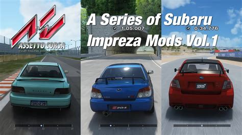 A Series Of Subaru Impreza Mods In Assetto Corsa Vol Youtube