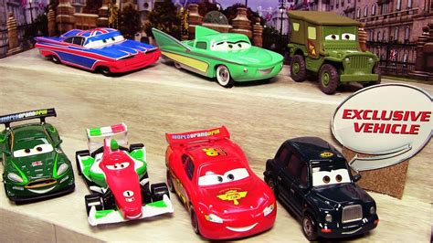 Disney Cars 2 Chauncy Fares Cab Lightning Mcqueen Flo British Ramone