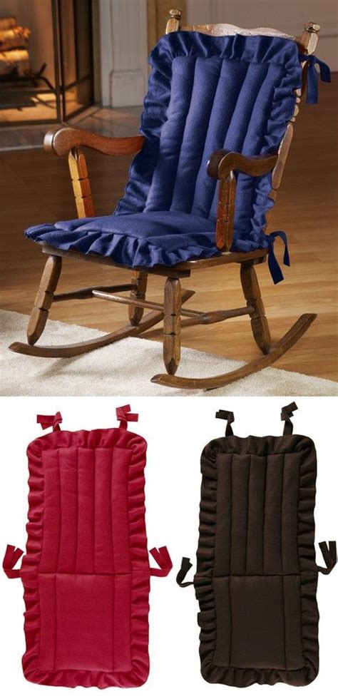 Thick chair cushion high back seat pad backrest cushions outdoor patio office. Details about Quilted Ruffle Chair Cushion- Red Brown or ...