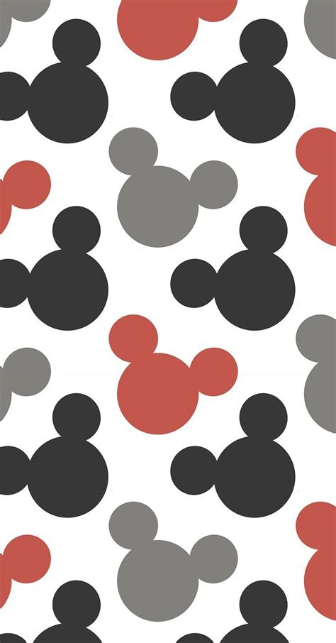 Classic Mickey Silhouette Pattern Mickey Fabric Black Etsy Mickey