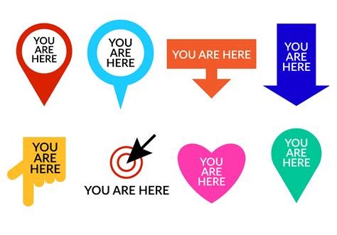 You Are Here Red Arrow Funny Driving Travel Map Gps Bumper Sticker Ebay