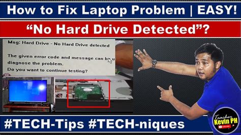 How To Fix Laptop No Hard Drive Detected Teacher Kevin Ph Youtube