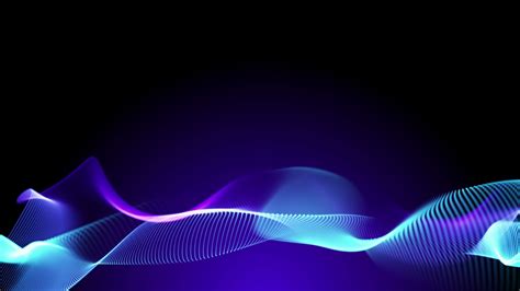 Blue And Purple Elegant Abstract Dynamic Lines In Motion With Purple