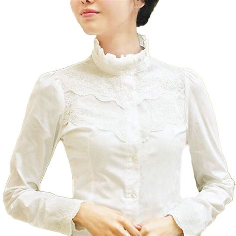 Women Victorian Blouse Vintage Embroidered Top Miksimons Womens