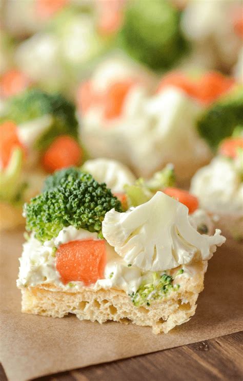 Ranch Veggie Bars The Novice Chef