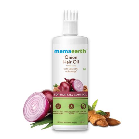 Mamaearth Onion Hair Oil For Hair Regrowth And Hair Fall Control Price