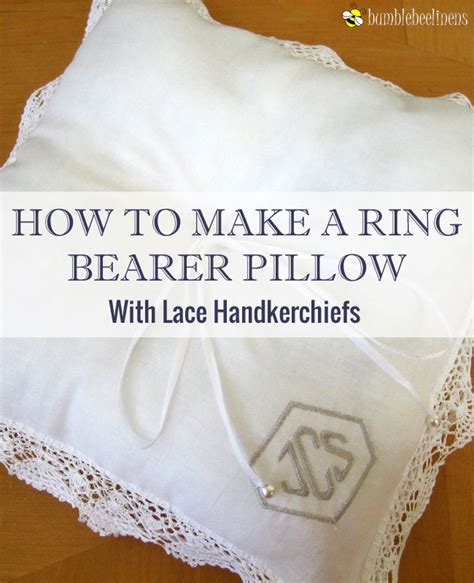 Making A Ring Bearer Pillow From Wedding Handkerchiefs