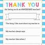 Free Printable All About Me Teacher