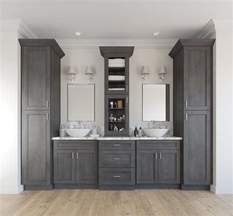 Find a wide range of bathroom floor cabinets options online. Providence Natural Grey Sample Door in 2020 | Bathroom ...