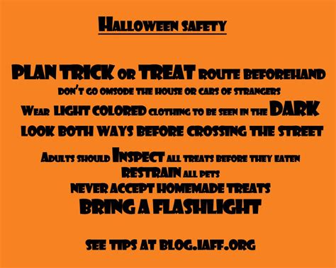 Halloween Safety Public Safety Messages Pinterest Safety Message