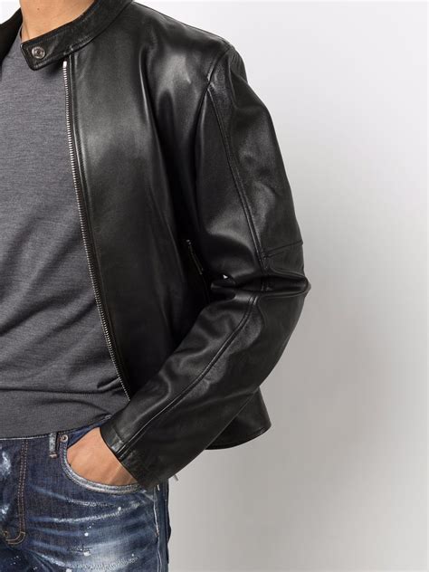 Dsquared2 Leather Biker Jacket Farfetch