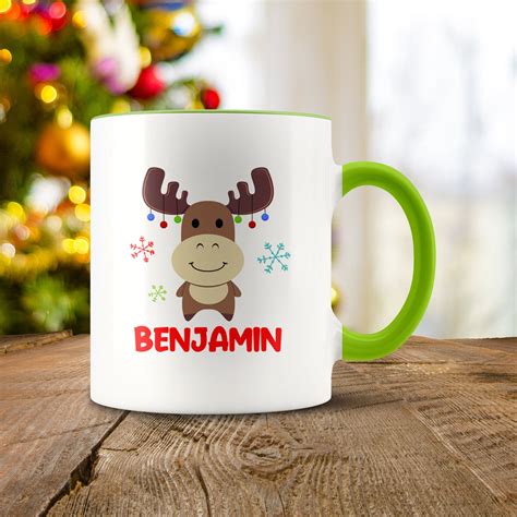 Hot Chocolate Mugs For Kids Personalized Christmas Mugs For Etsy