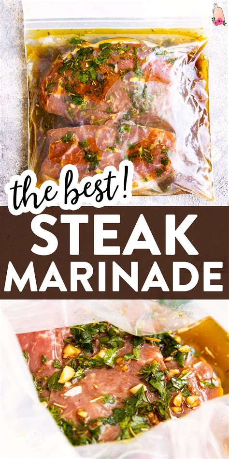 This Is The Best Steak Marinade Youll Ever Make Flavorful With Lemon