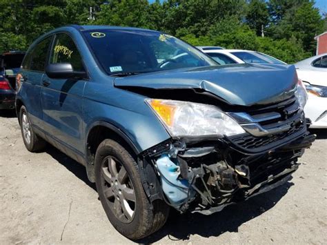 Auction Ended Salvage Car Honda Cr V 2011 Teal Is Sold In Mendon Ma