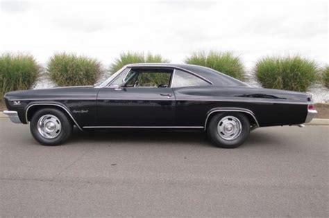 1966 Chevrolet Impala Ss 396325 Hp 4speed Tuxedo Black Classic