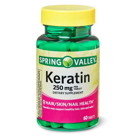 Spring Valley Keratin Tablets 250 Mg 60 Ct