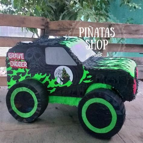 Piñata Monster Jam Grave Digger🎊 En 2022 Piñatas Para Niños Piñatas