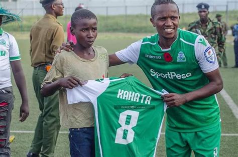 Soccer.com is the best soccer store for all of your soccer gear needs. Kahata gifts young Gor Mahia fan T-shirt